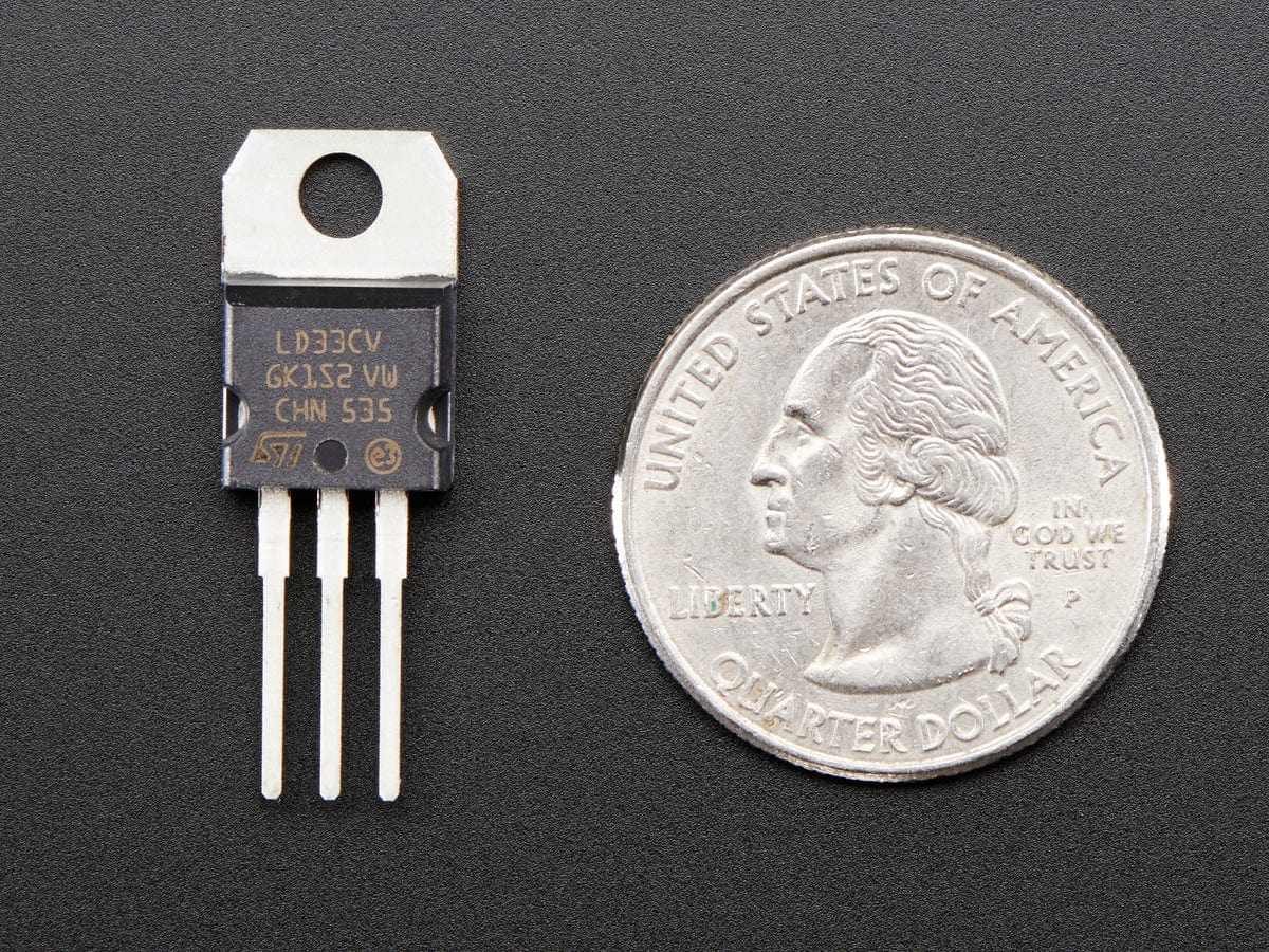 3.3V 800mA Linear Voltage Regulator - LD1117-3.3 TO-220 - The Pi Hut