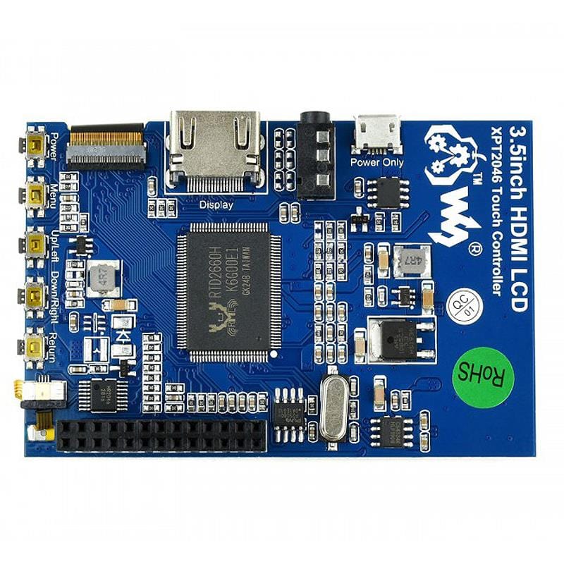 3.5" HDMI IPS LCD Resistive Touchscreen (480x320) by Waveshare - The Pi Hut