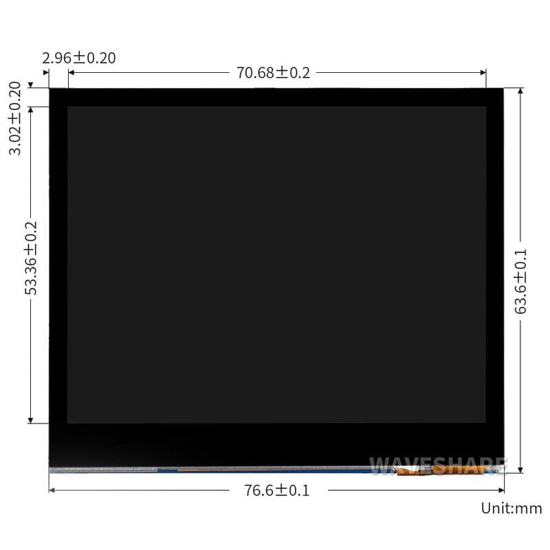 3.5" IPS DPI Capacitive Touchscreen Display For Raspberry Pi by Waveshare - The Pi Hut