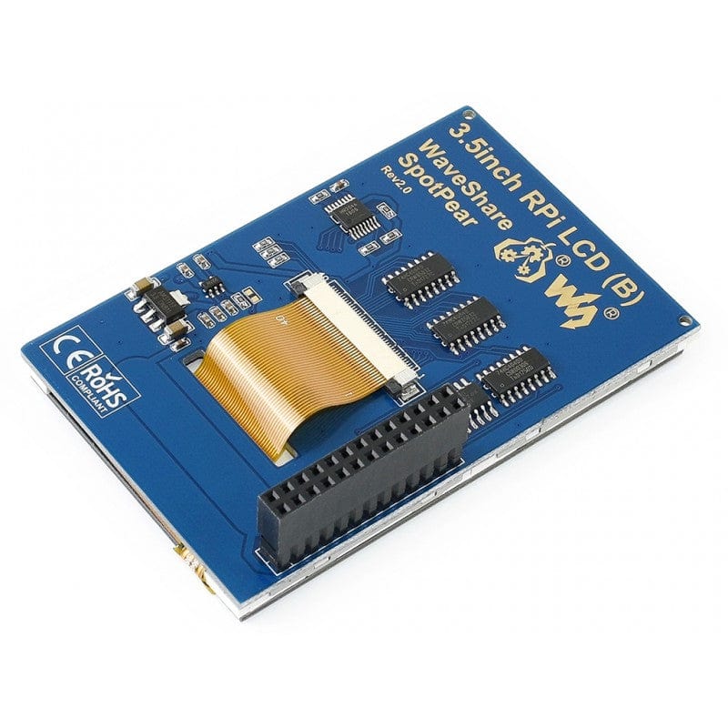 3.5" IPS Touch Screen for Raspberry Pi (GPIO/SPI) by Waveshare - The Pi Hut