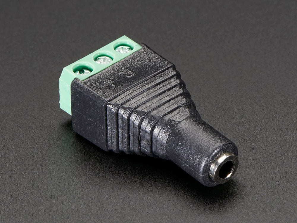 3.5mm (1/8") Stereo Audio Jack Terminal Block by The Pi Hut - The Pi Hut