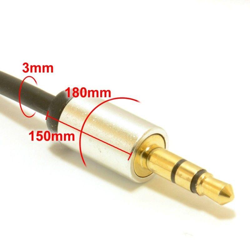 3.5mm Jack to Jack Stereo Audio Cable by The Pi Hut - The Pi Hut