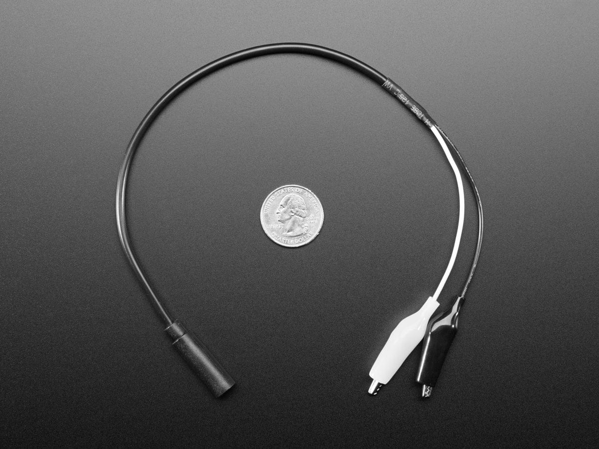 3.5mm Mono Audio Jack to Alligator Clip Cable by The Pi Hut - The Pi Hut