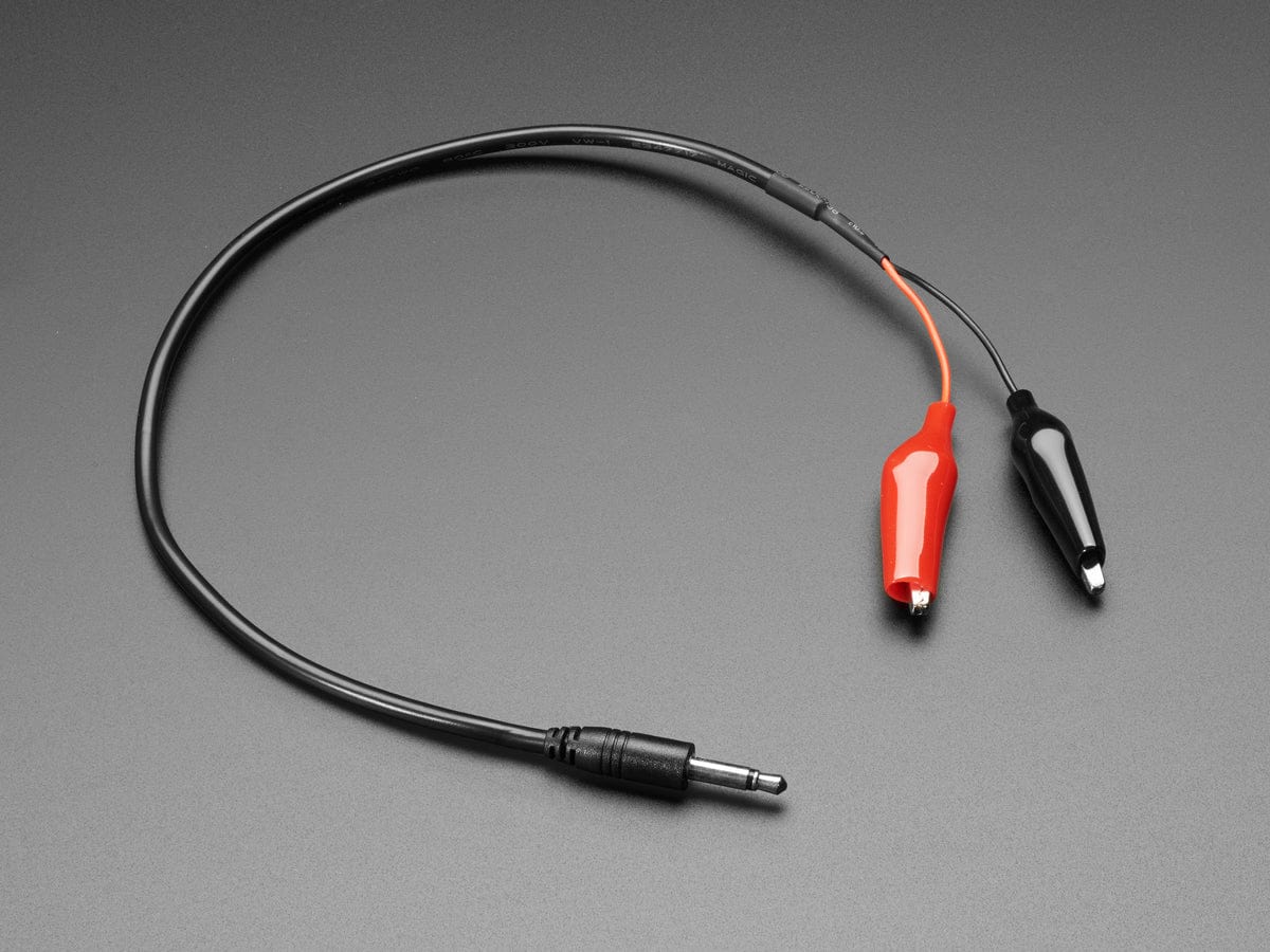3.5mm Mono Audio Plug to Alligator Clips by The Pi Hut - The Pi Hut