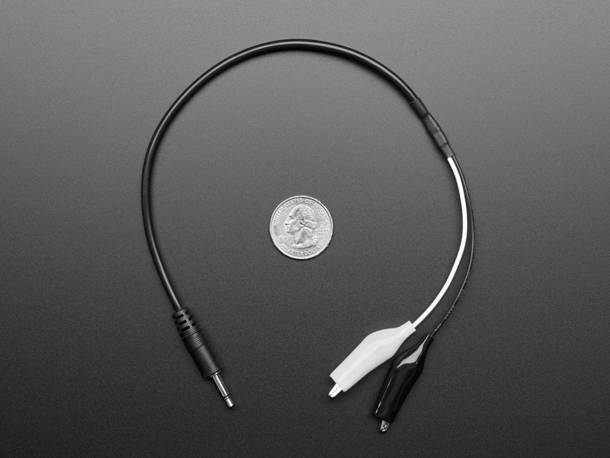 3.5mm Mono Audio Plug to Alligator Clips by The Pi Hut - The Pi Hut