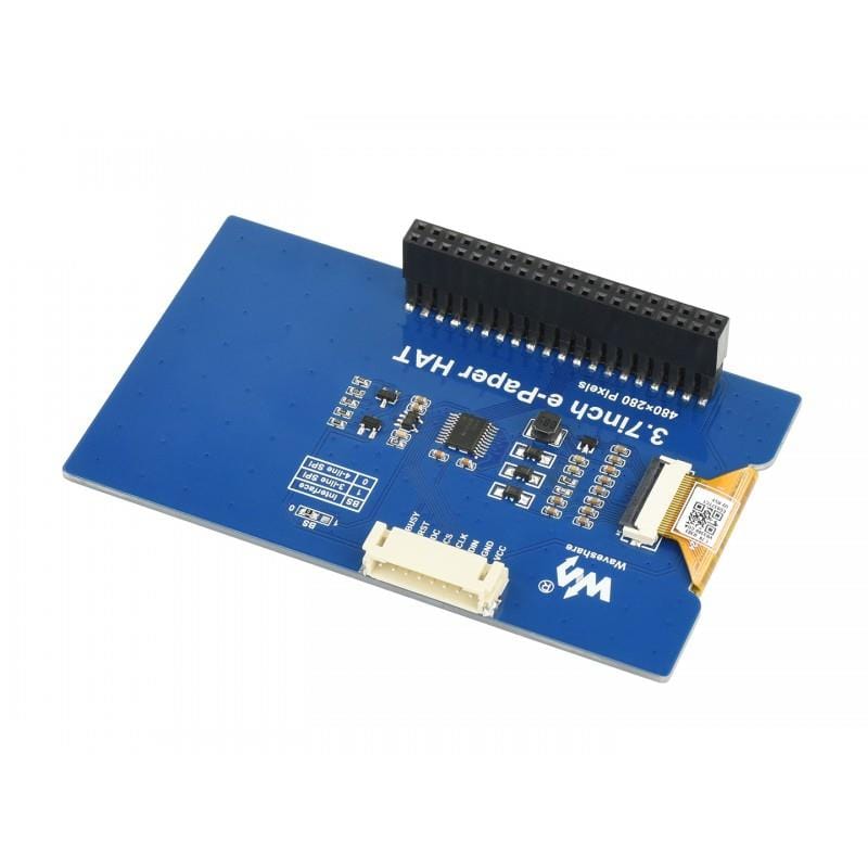 3.7" E-Ink Display HAT for Raspberry Pi (480×280) by Waveshare - The Pi Hut
