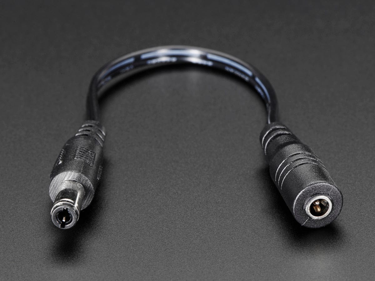3.8 / 1.3mm or 3.5 / 1.1mm to 5.5 / 2.1mm DC Jack Adapter Cable by The Pi Hut - The Pi Hut