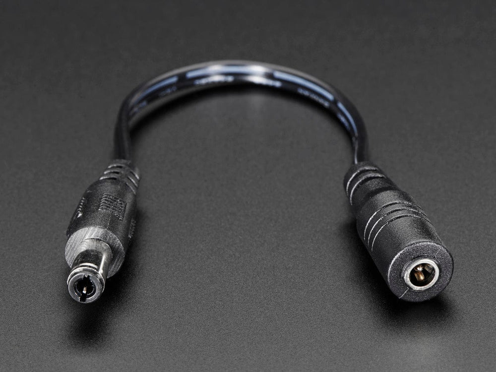 3.8 / 1.3mm or 3.5 / 1.1mm to 5.5 / 2.1mm DC Jack Adapter Cable by The Pi Hut - The Pi Hut