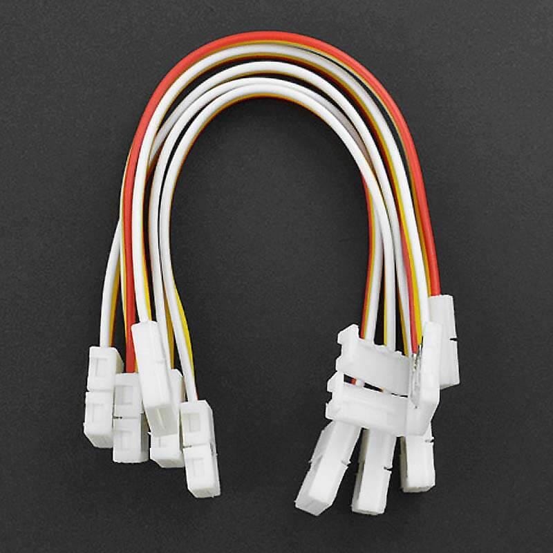 3-Pin LED Strip Connector Cables (5 Pieces) by DFRobot - The Pi Hut