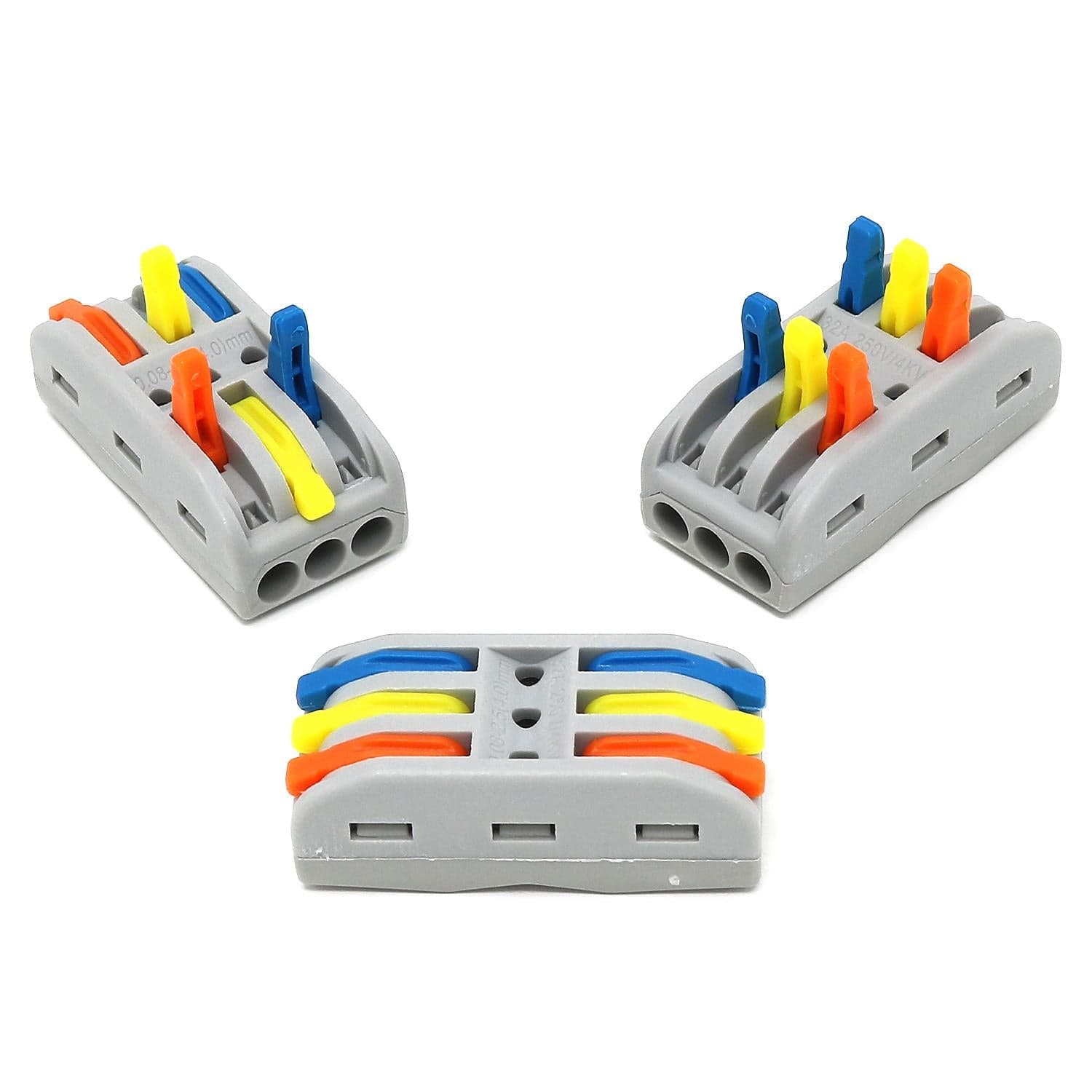 3-Way Fast Wire Connectors - Pack of 3 by The Pi Hut - The Pi Hut