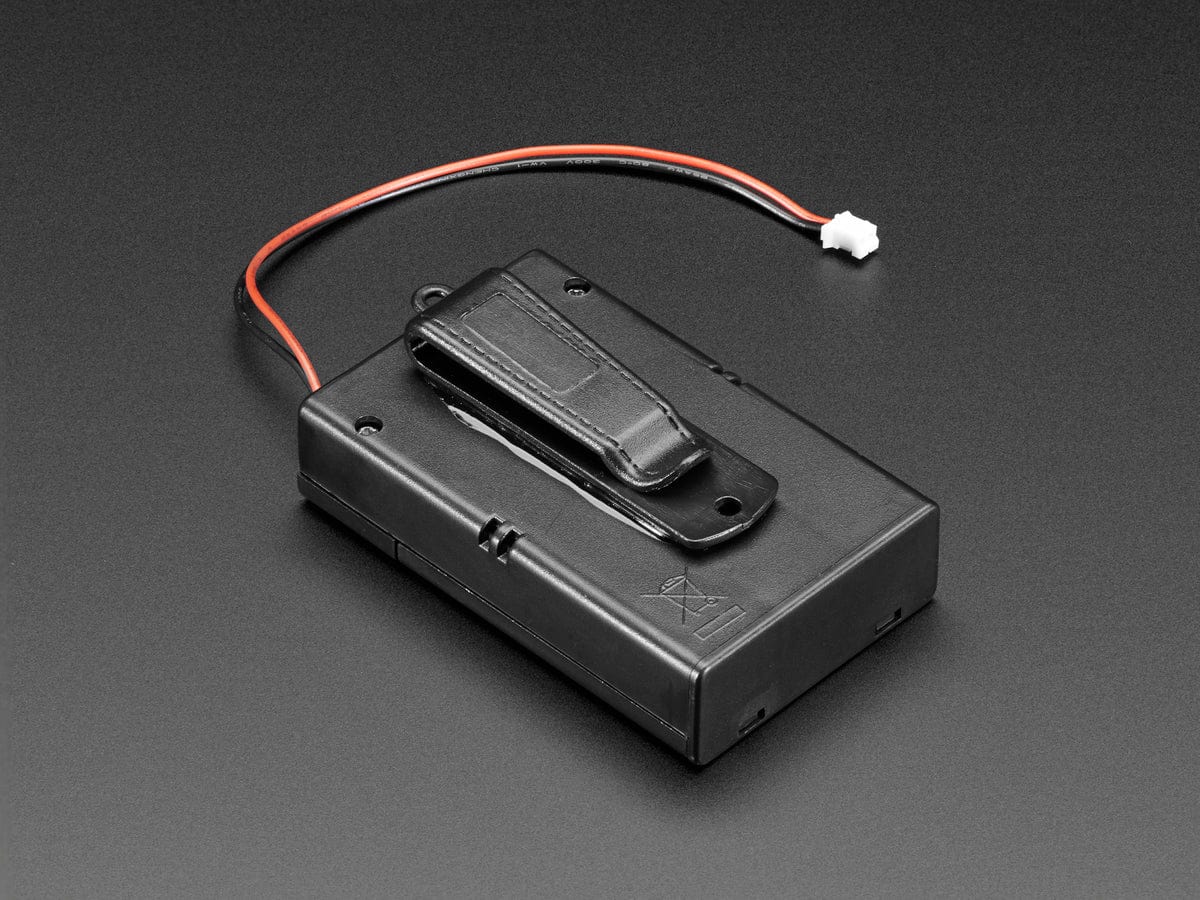 3 x AA Battery Holder with On/Off Switch, JST, and Belt Clip by The Pi Hut - The Pi Hut