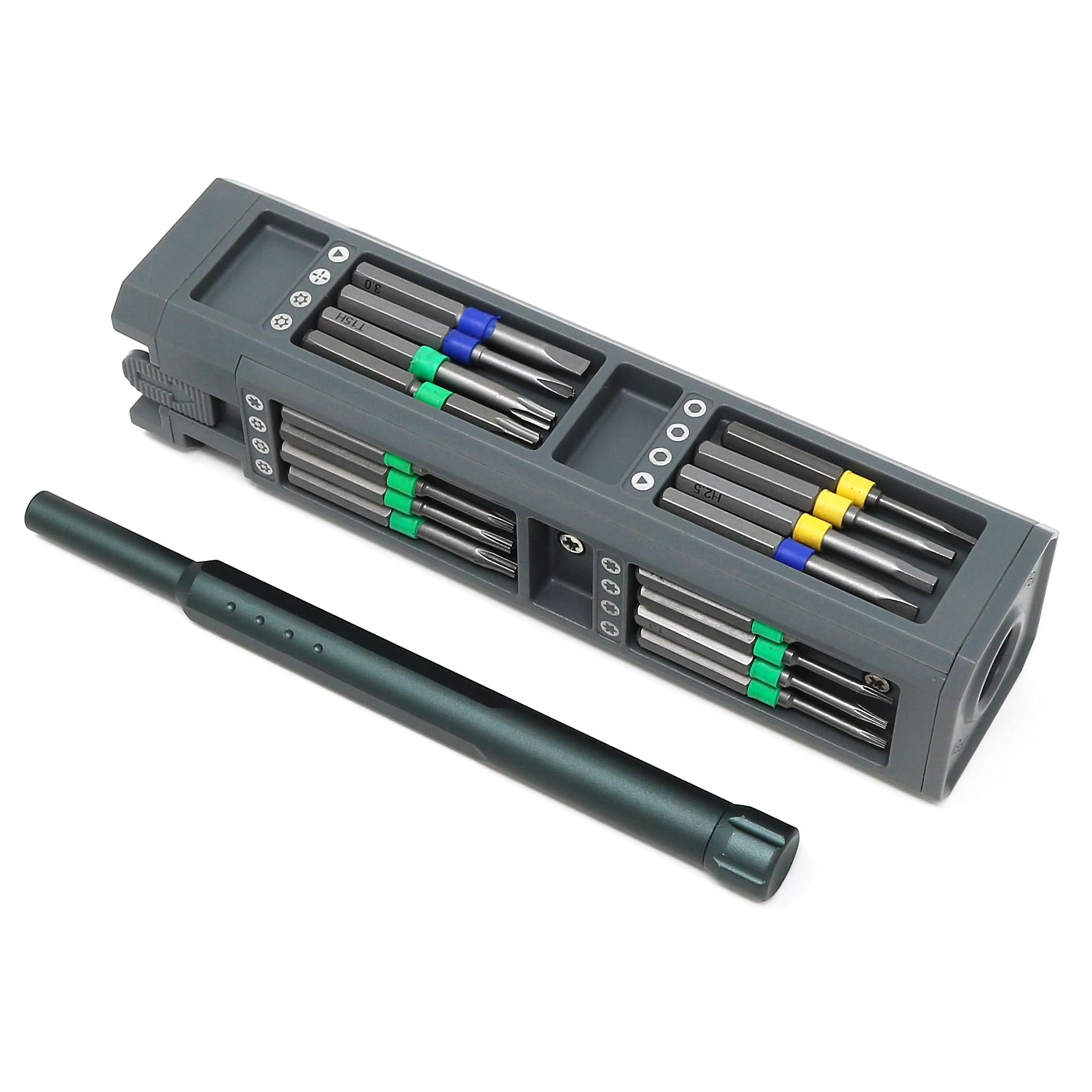 32-in-1 Compact Precision Screwdriver Set with Push Eject by The Pi Hut - The Pi Hut