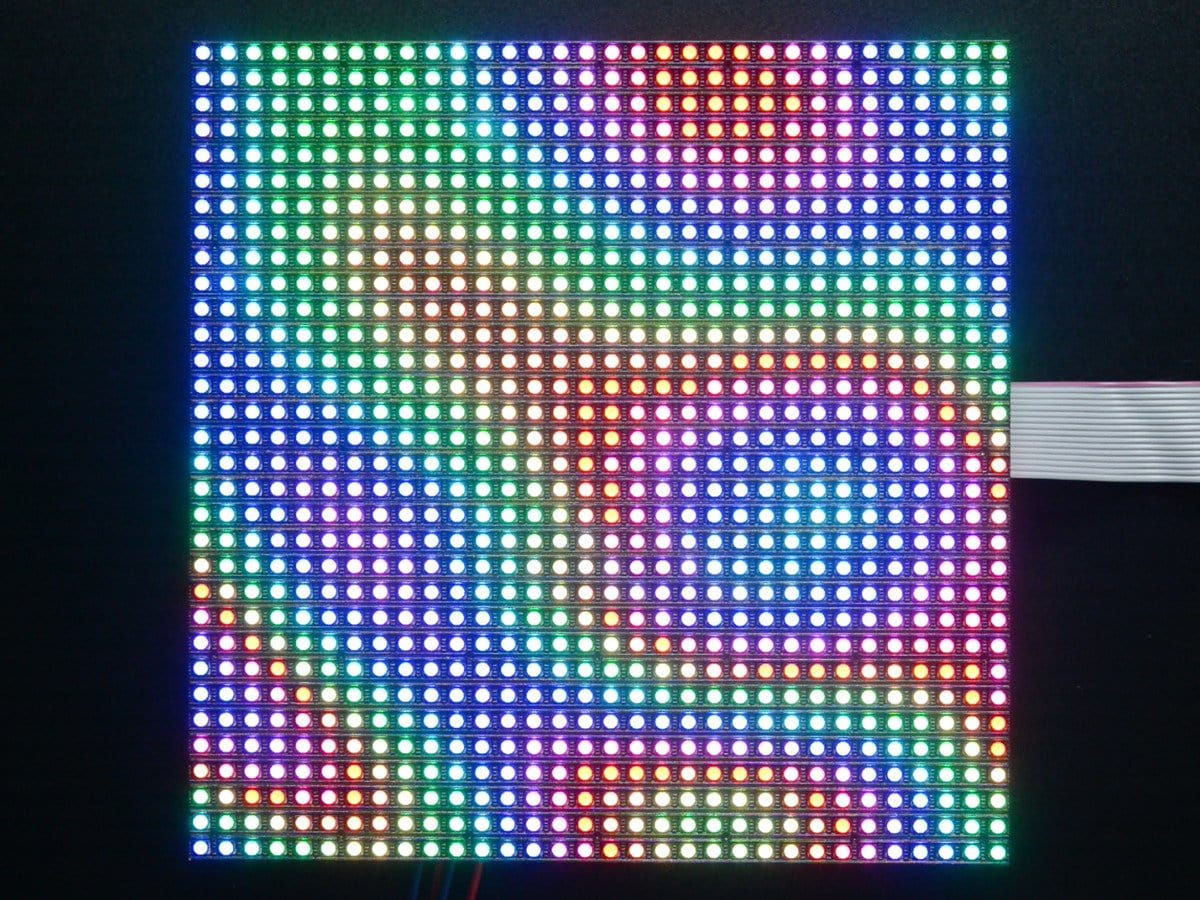 32x32 RGB LED Matrix Panel - 5mm Pitch by The Pi Hut - The Pi Hut