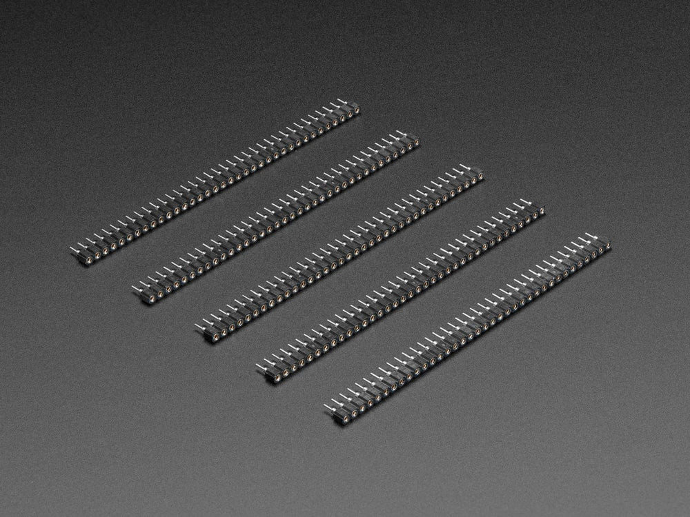 36-pin Swiss Female Socket Headers - Pack of 5 by The Pi Hut - The Pi Hut