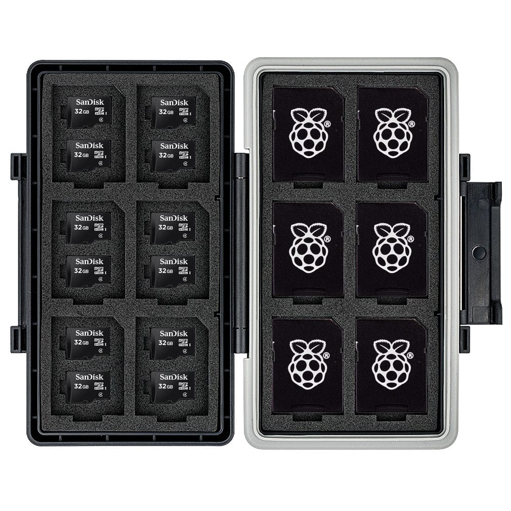 36-Slot Tough MicroSD/SD Storage Case by JJC - The Pi Hut