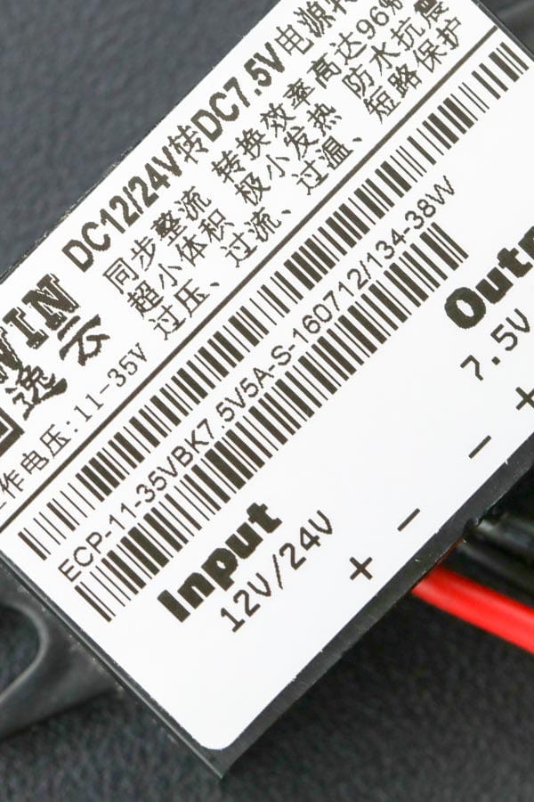 38W DC-DC Converter 7.5V@5A by The Pi Hut - The Pi Hut