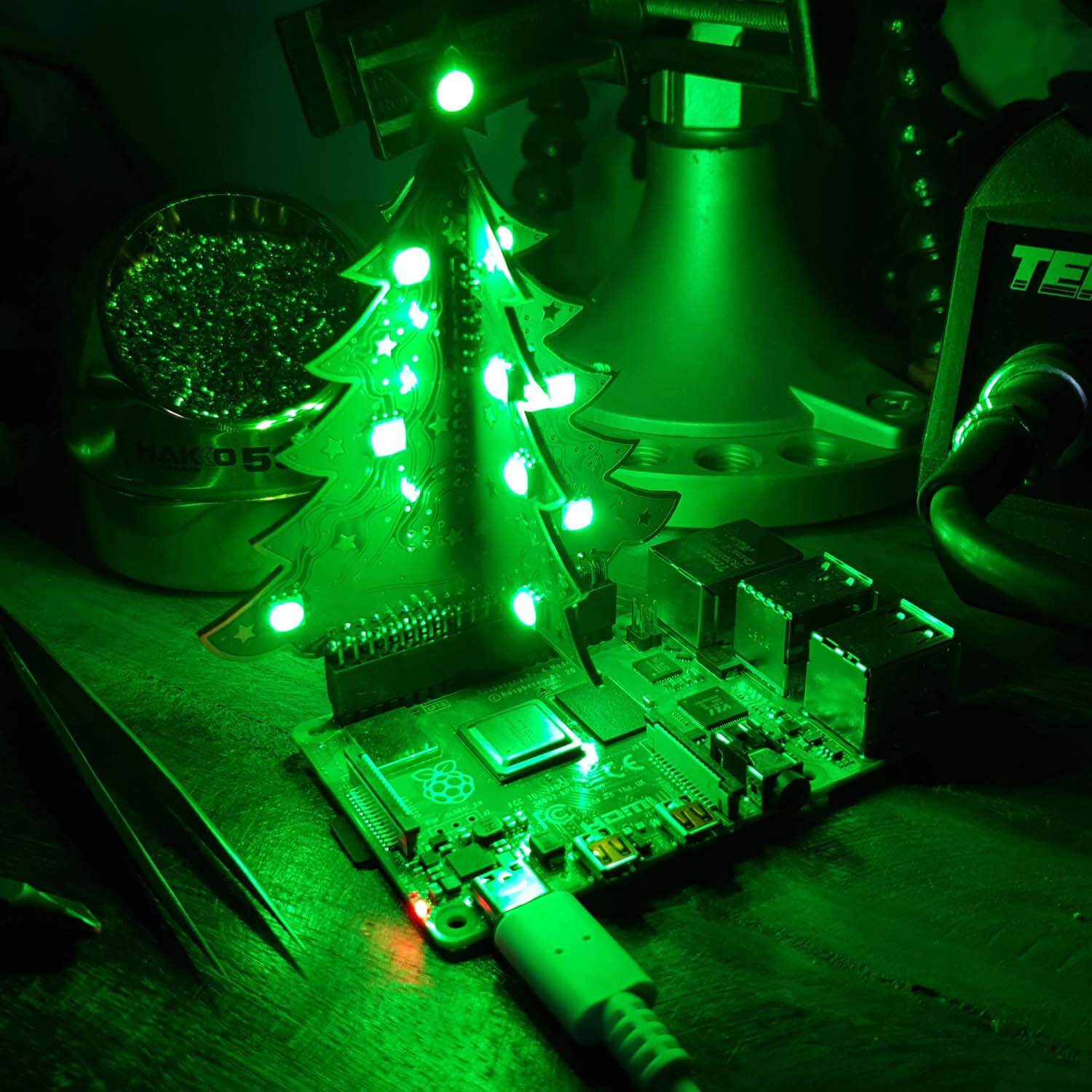 3D RGB Xmas Tree for Raspberry Pi by The Pi Hut - The Pi Hut