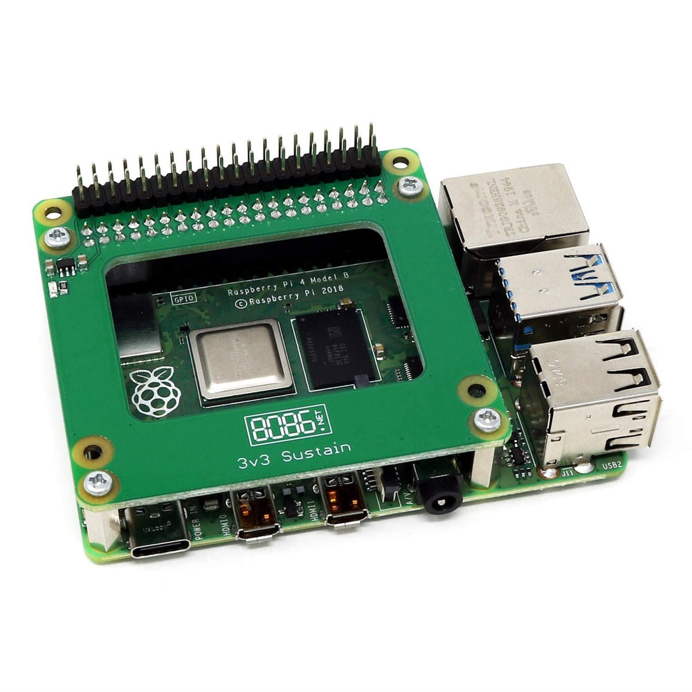 3v3 Sustain for Raspberry Pi by 8086 - The Pi Hut
