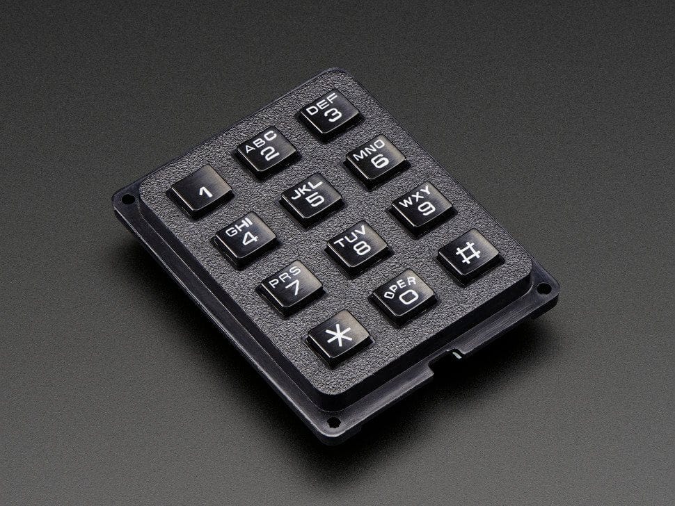 3x4 Phone-style Matrix Keypad by The Pi Hut - The Pi Hut