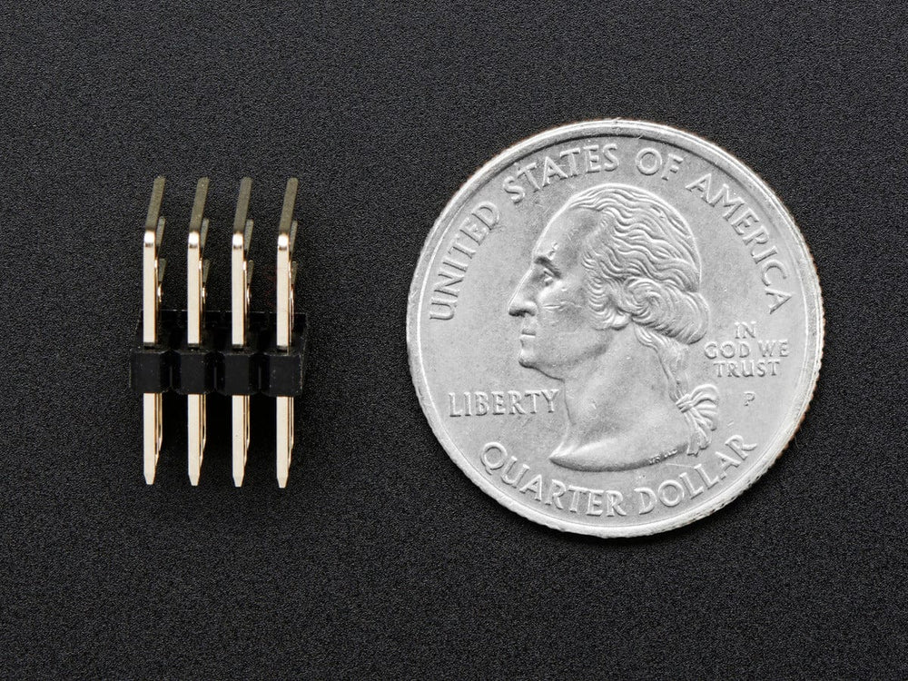 3x4 Right Angle Male Header - 4 pack by The Pi Hut - The Pi Hut