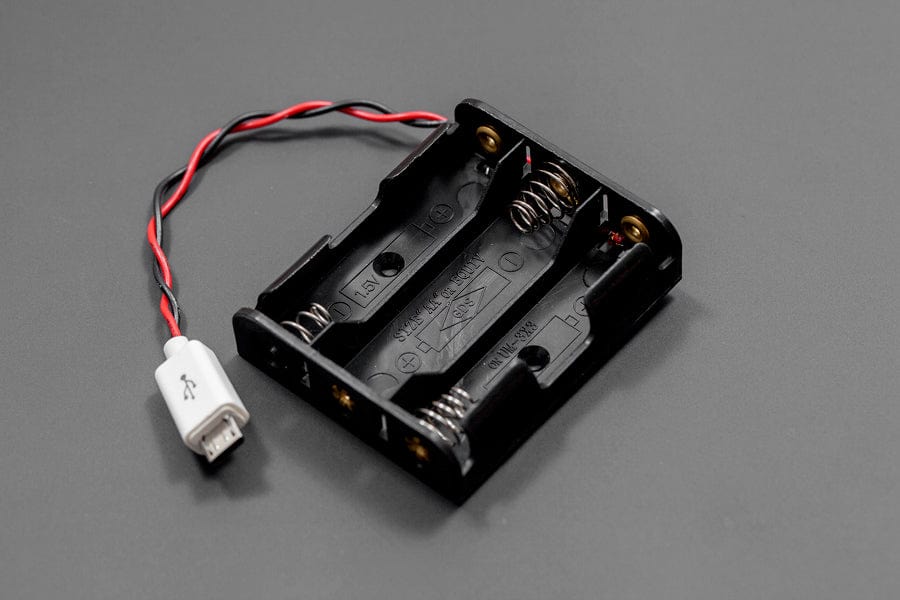 MicroUSB Battery Holder (3xAA) by DFRobot - The Pi Hut