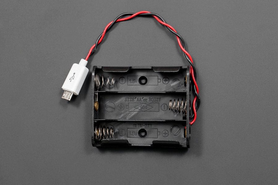 MicroUSB Battery Holder (3xAA) by DFRobot - The Pi Hut