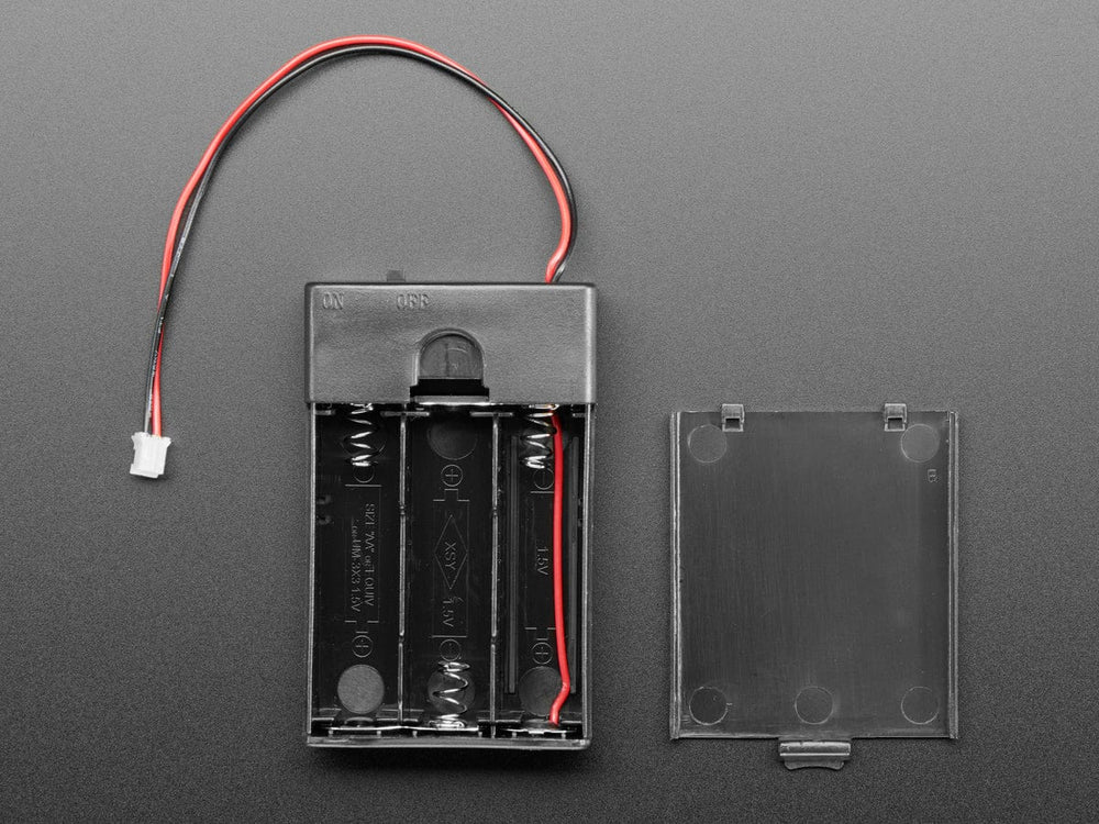 3x AA Battery Holder with On/Off Switch and 2-Pin JST by The Pi Hut - The Pi Hut