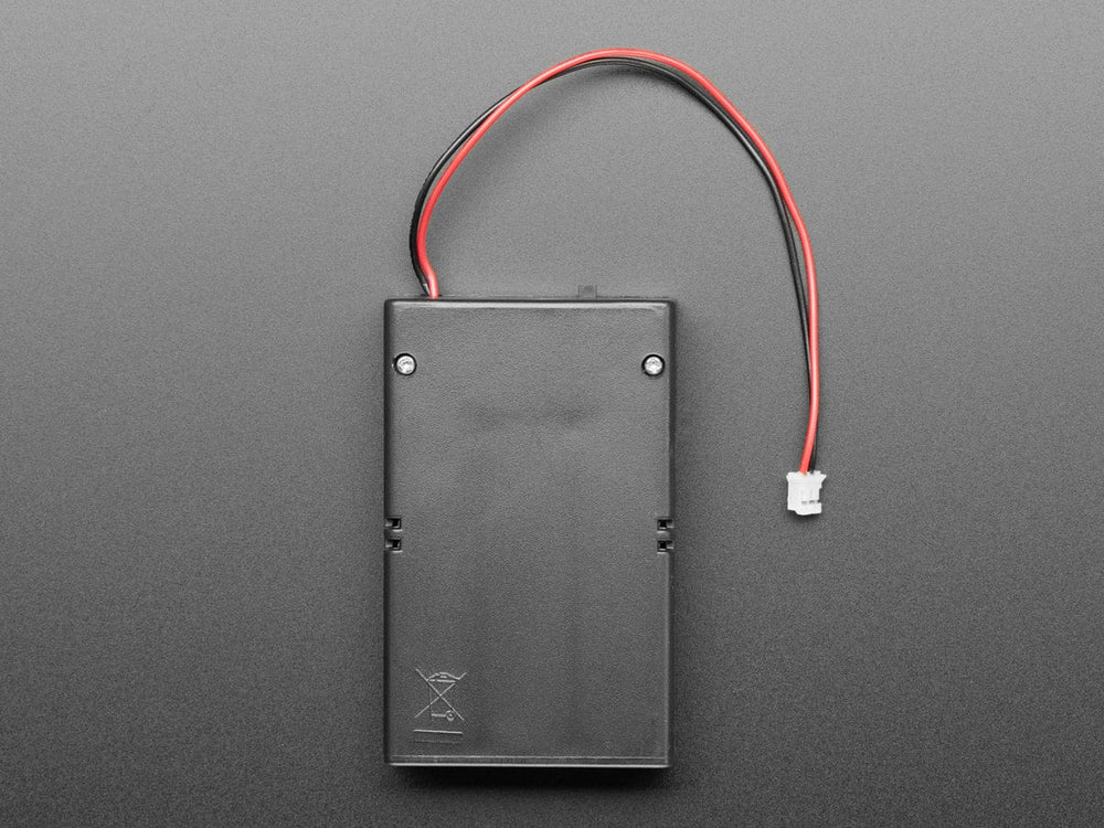 3x AA Battery Holder with On/Off Switch and 2-Pin JST by The Pi Hut - The Pi Hut