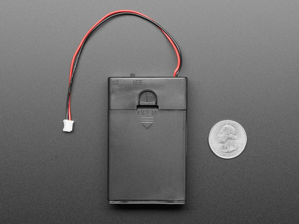3x AA Battery Holder with On/Off Switch and 2-Pin JST by The Pi Hut - The Pi Hut