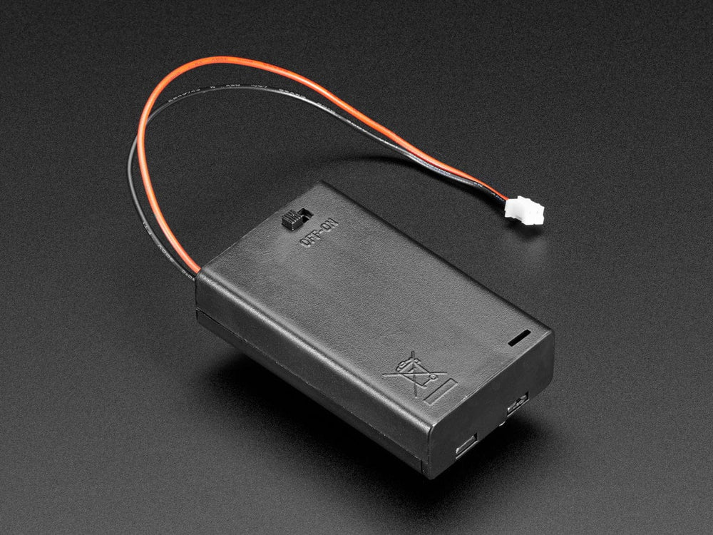3 x AAA Battery Holder with On/Off Switch, JST, and Belt Clip by The Pi Hut - The Pi Hut