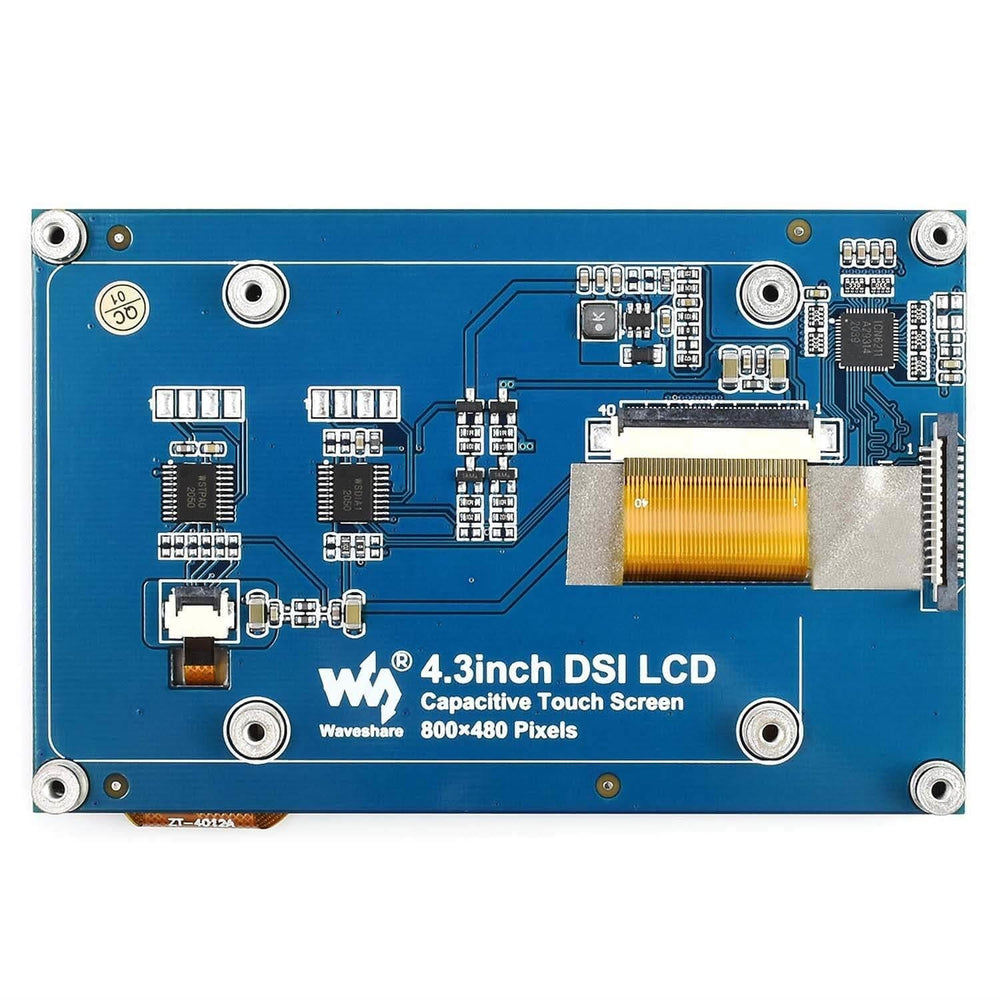 4.3" DSI Capacitive Touchscreen Display for Raspberry Pi (800x480) by Waveshare - The Pi Hut