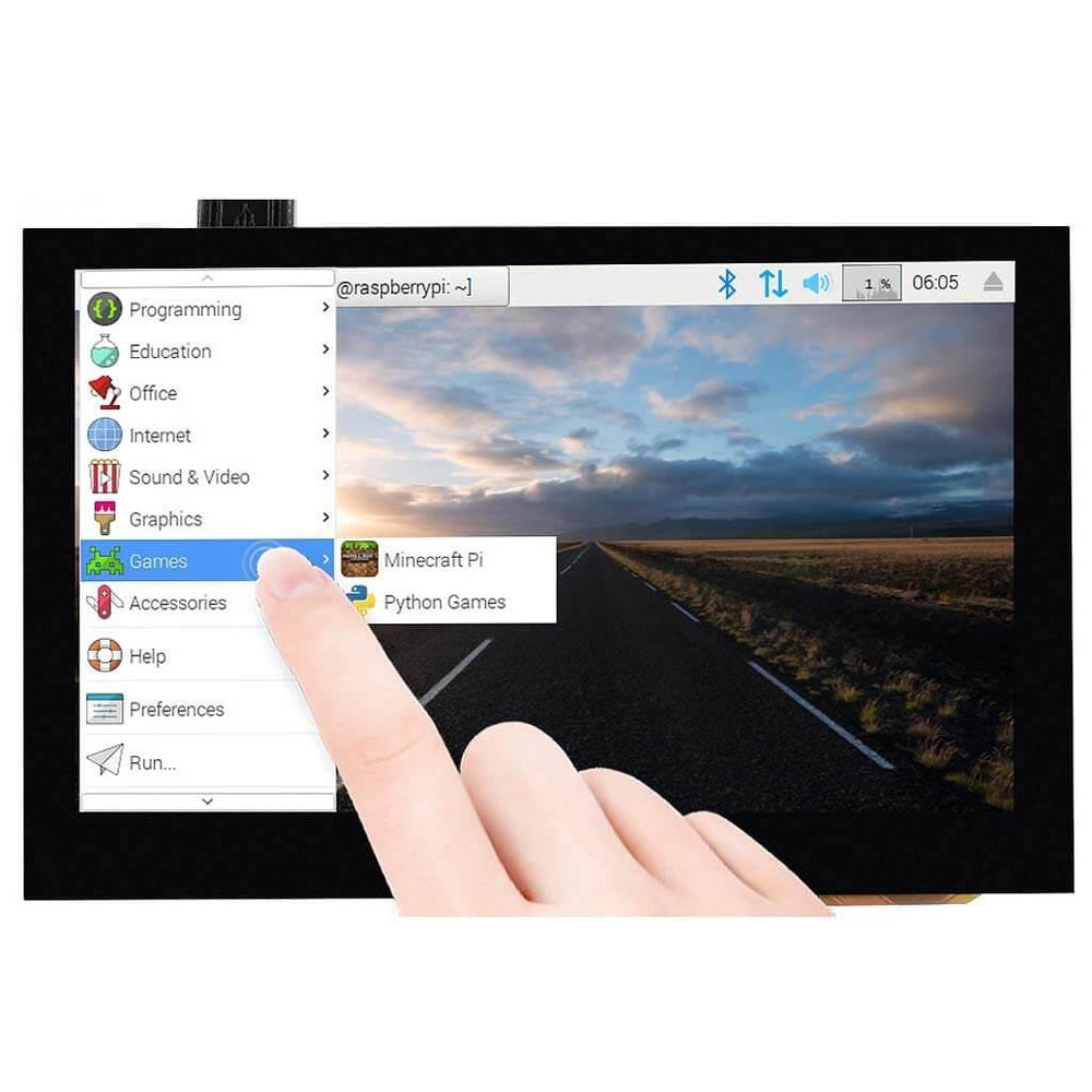 4.3" DSI Capacitive Touchscreen Display for Raspberry Pi (800x480) by Waveshare - The Pi Hut