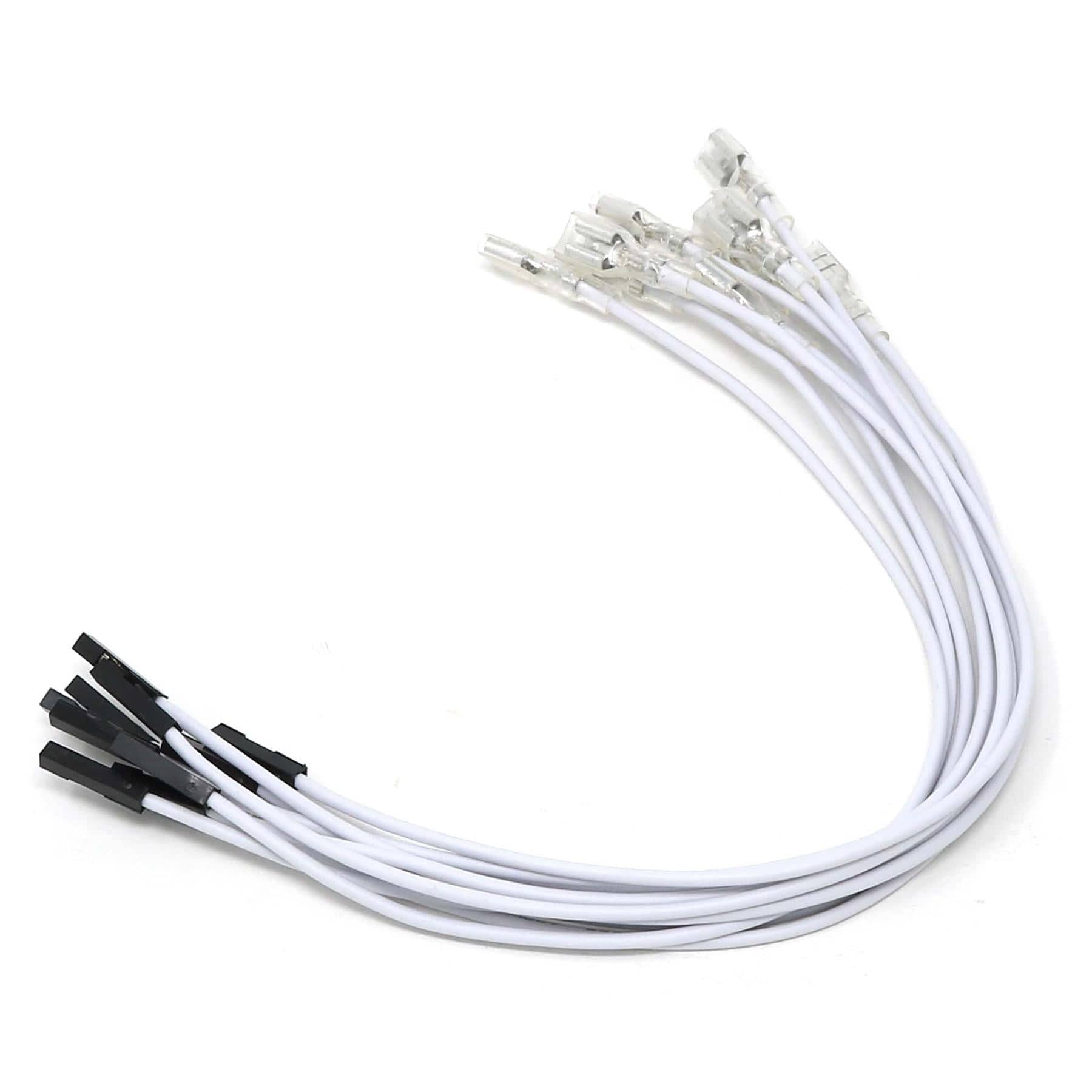 4.8mm/0.187" Spade to Female Jumper Wires (10-Pack) by The Pi Hut - The Pi Hut