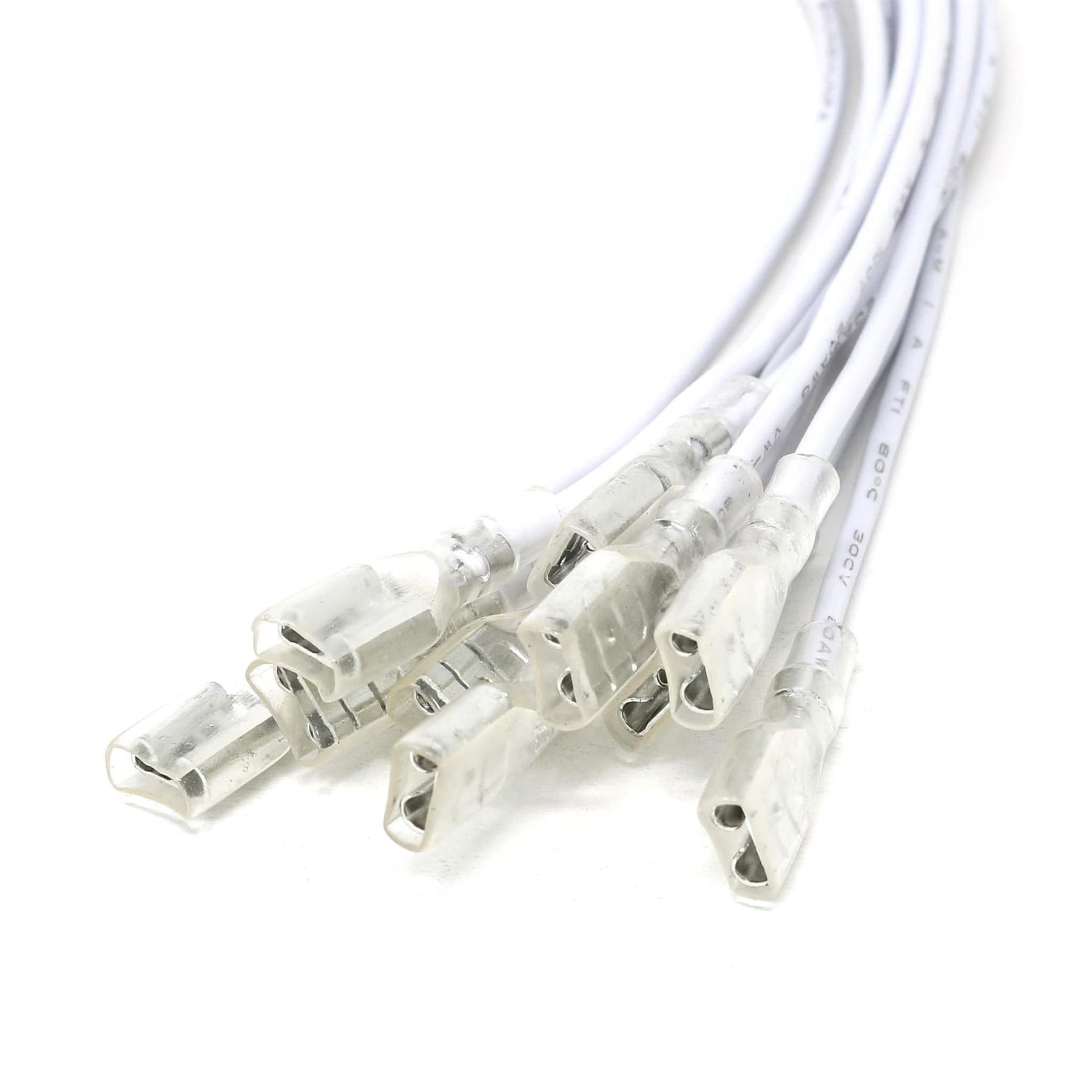 4.8mm/0.187" Spade to Female Jumper Wires (10-Pack) by The Pi Hut - The Pi Hut