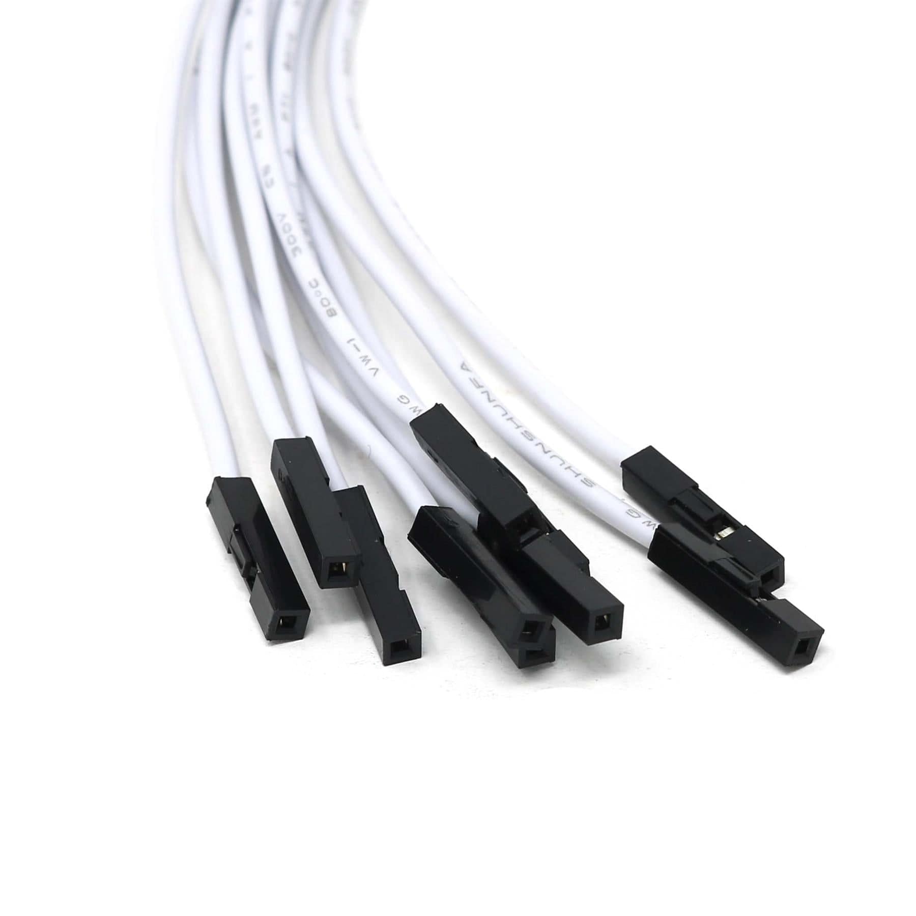 4.8mm/0.187" Spade to Female Jumper Wires (10-Pack) by The Pi Hut - The Pi Hut