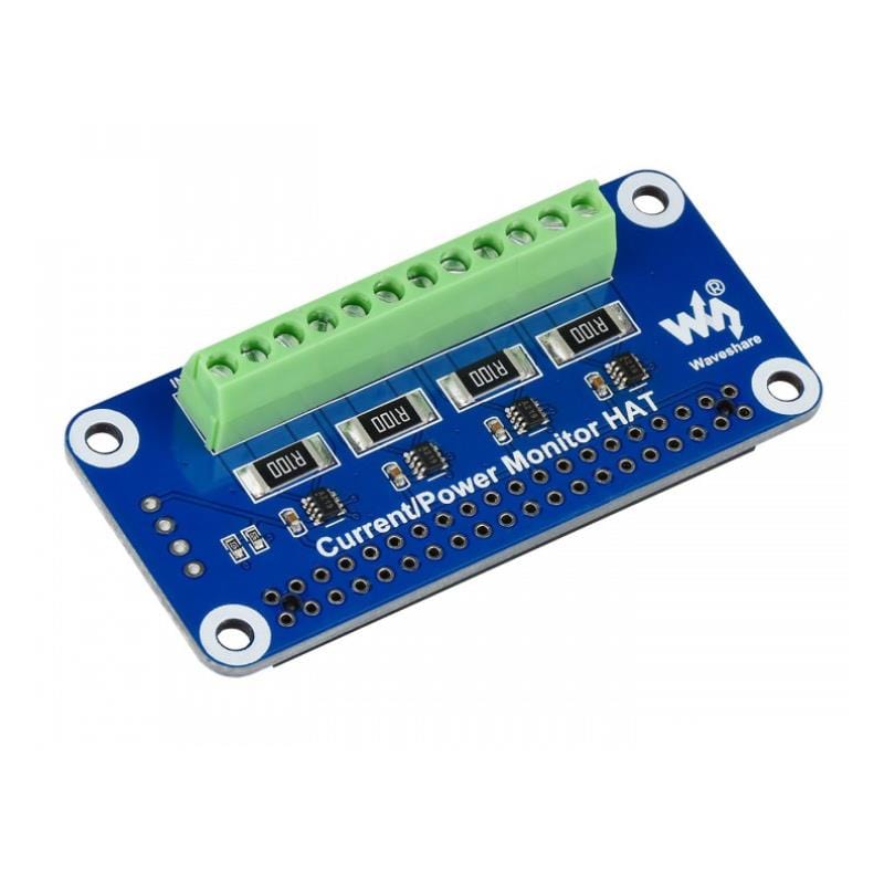 4-Channel Current/Voltage/Power Monitor HAT for Raspberry Pi by Waveshare - The Pi Hut