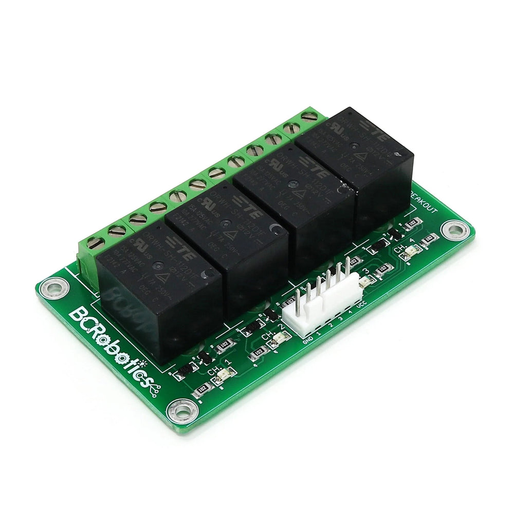 4 Channel Relay Breakout – 12V - The Pi Hut