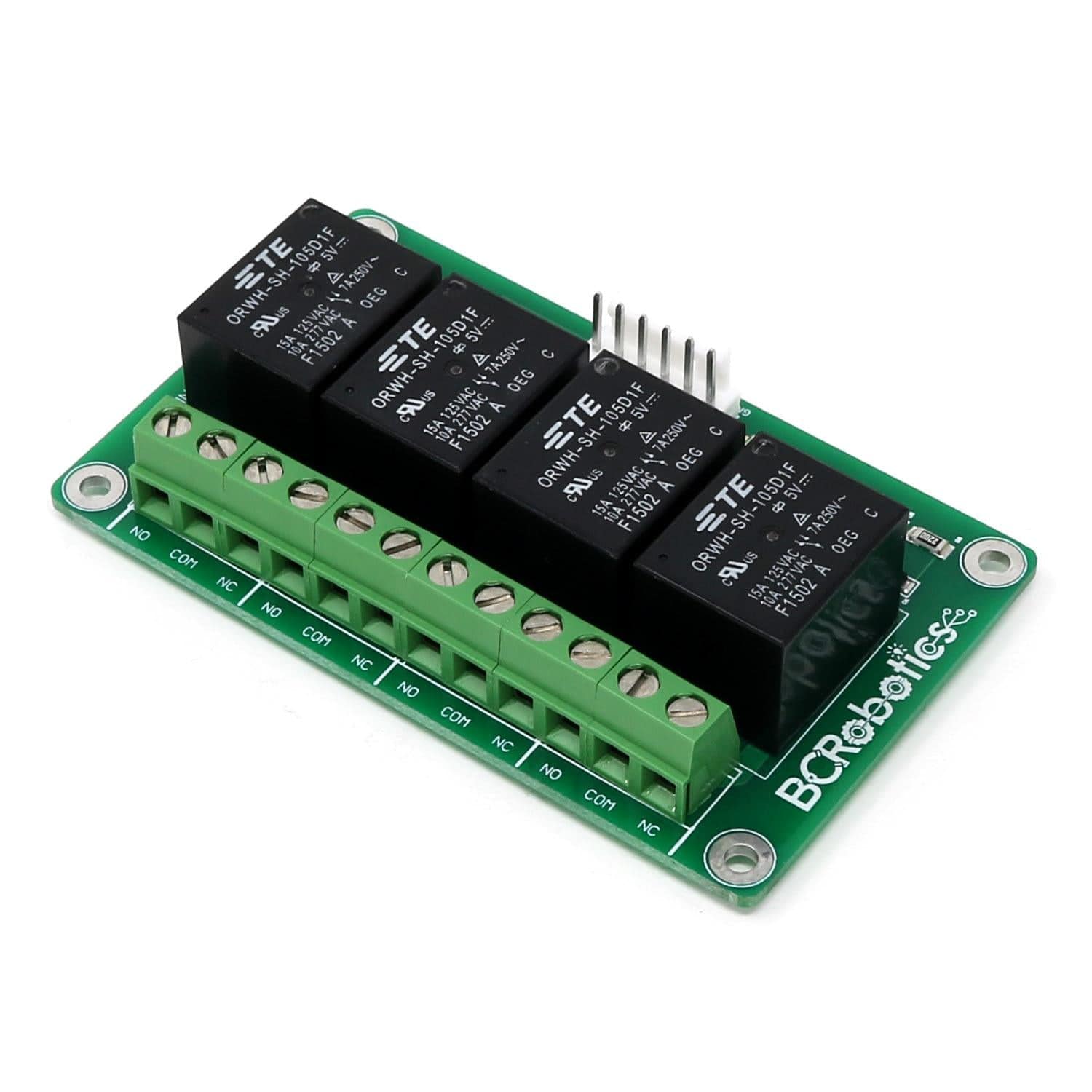 4 Channel Relay Breakout – 5V by BCRobotics - The Pi Hut