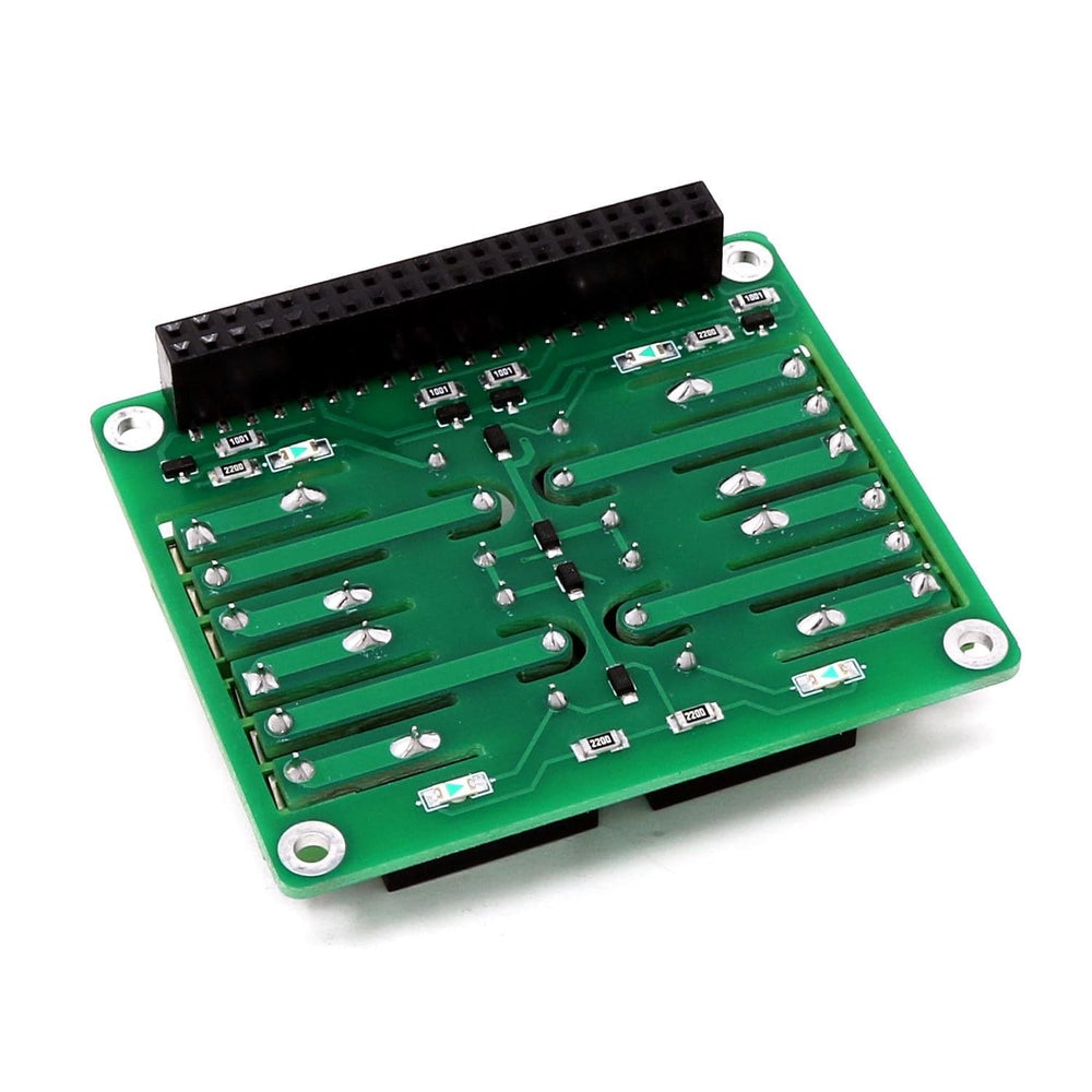 4-Channel Relay HAT for Raspberry Pi by BCRobotics - The Pi Hut