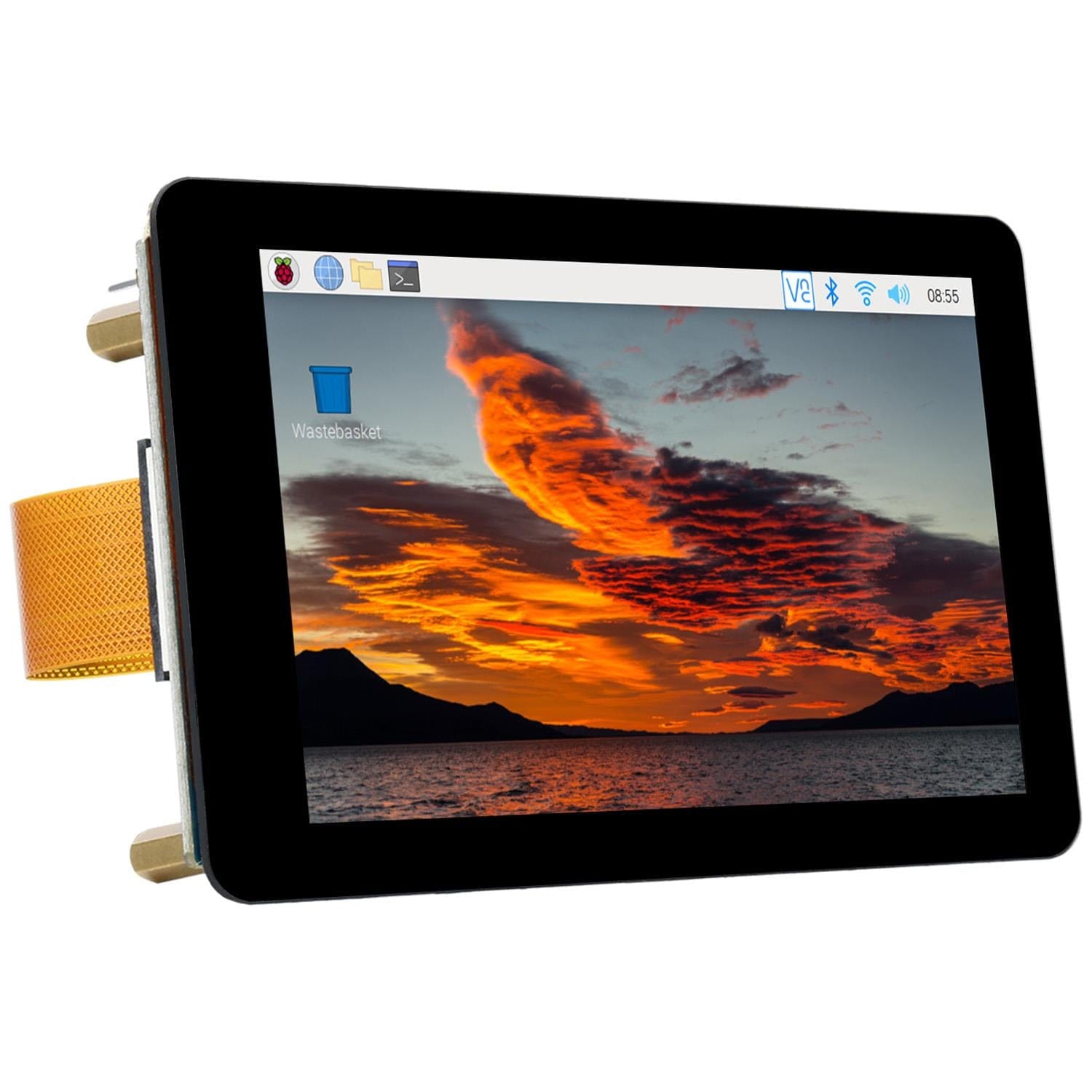 4" IPS Capacitive Touch DSI Display for Raspberry Pi (800x480) by Waveshare - The Pi Hut