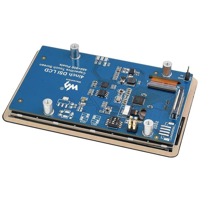 4" IPS Capacitive Touch DSI Display for Raspberry Pi (800x480) by Waveshare - The Pi Hut