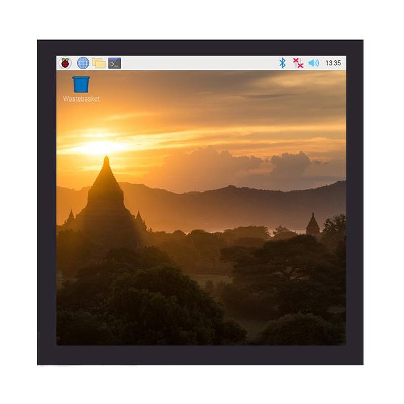 4" IPS Square Capacitive Touchscreen for Raspberry Pi (720x720) by Waveshare - The Pi Hut