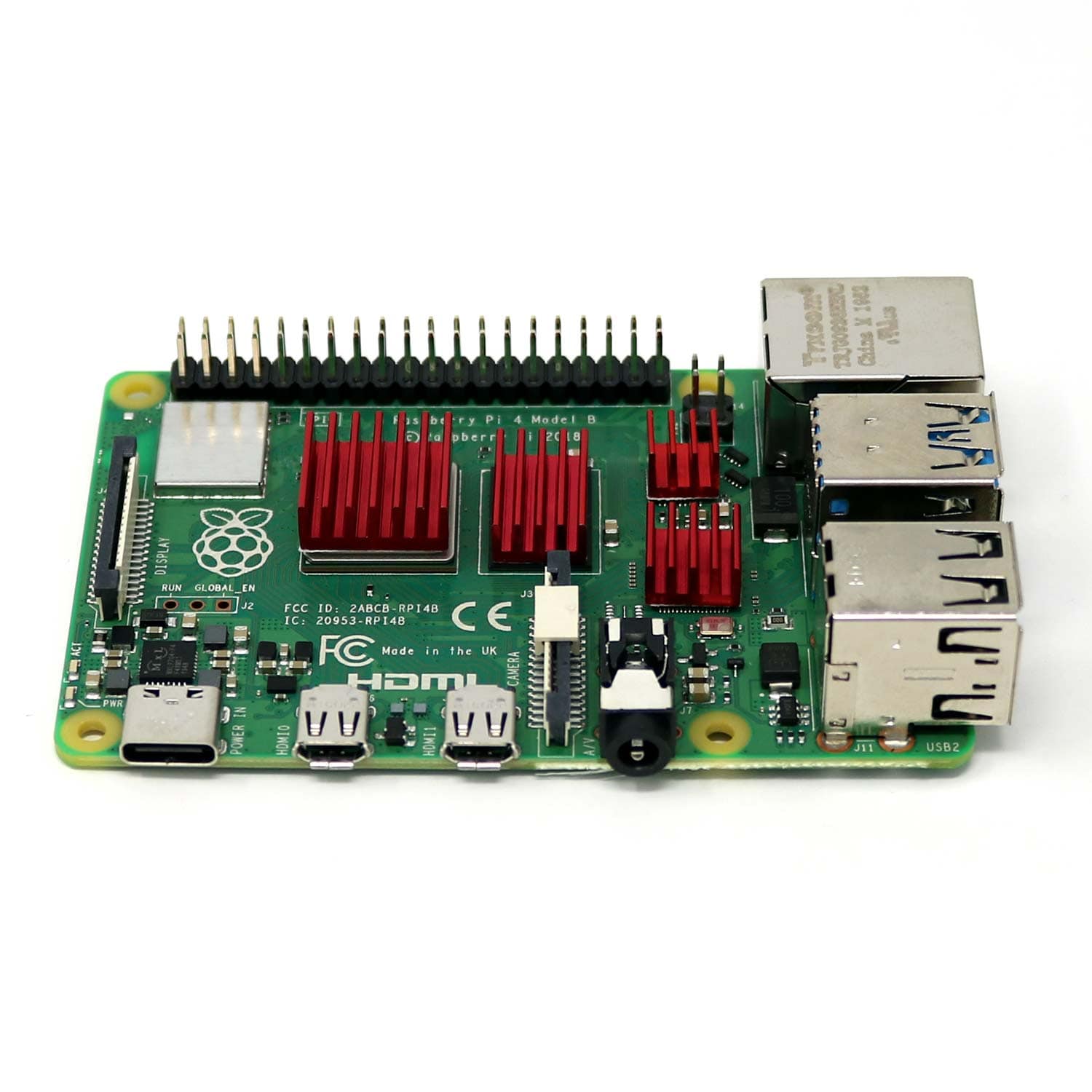 4-Piece Raspberry Pi 4 Heatsink Set by The Pi Hut - The Pi Hut