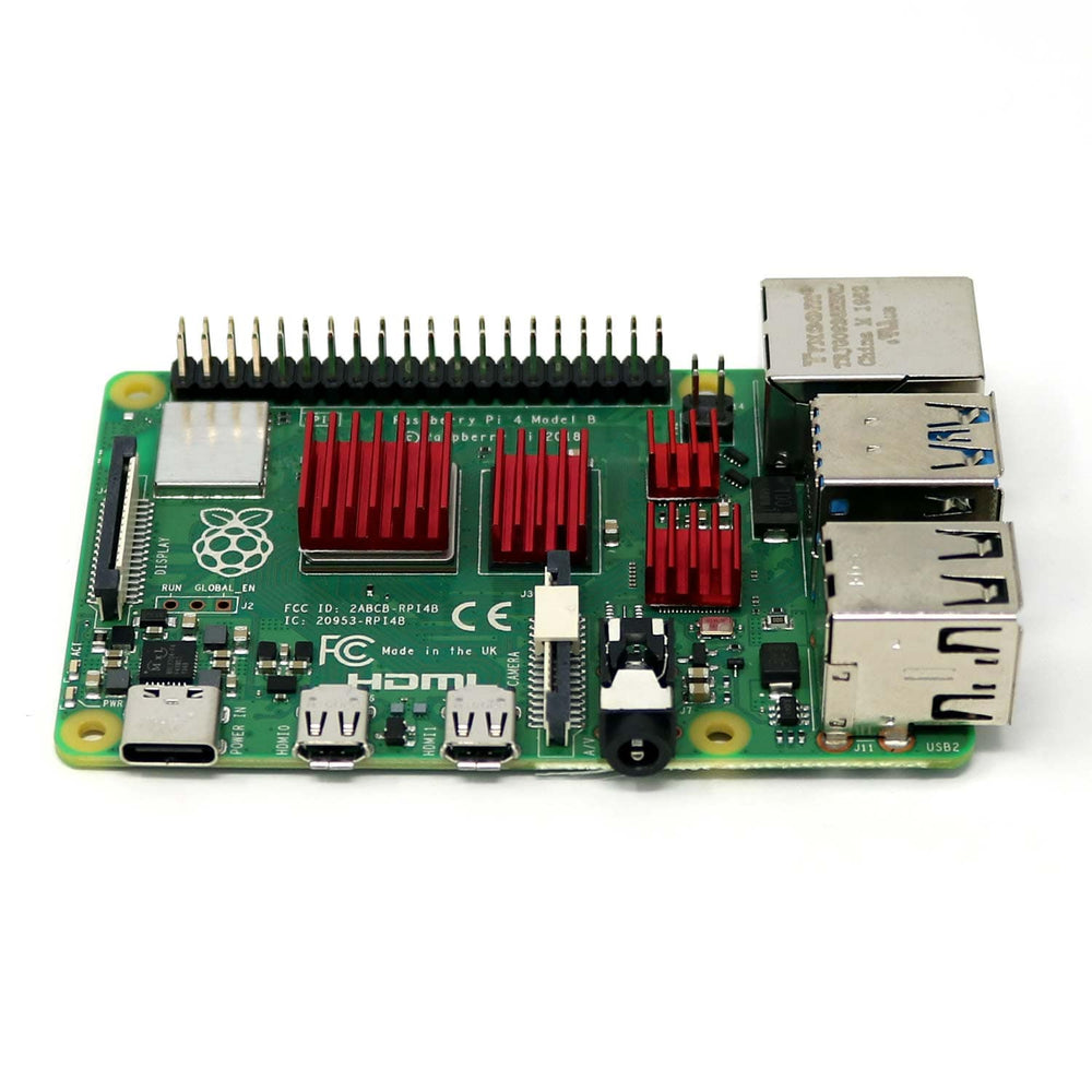 4-Piece Raspberry Pi 4 Heatsink Set by The Pi Hut - The Pi Hut