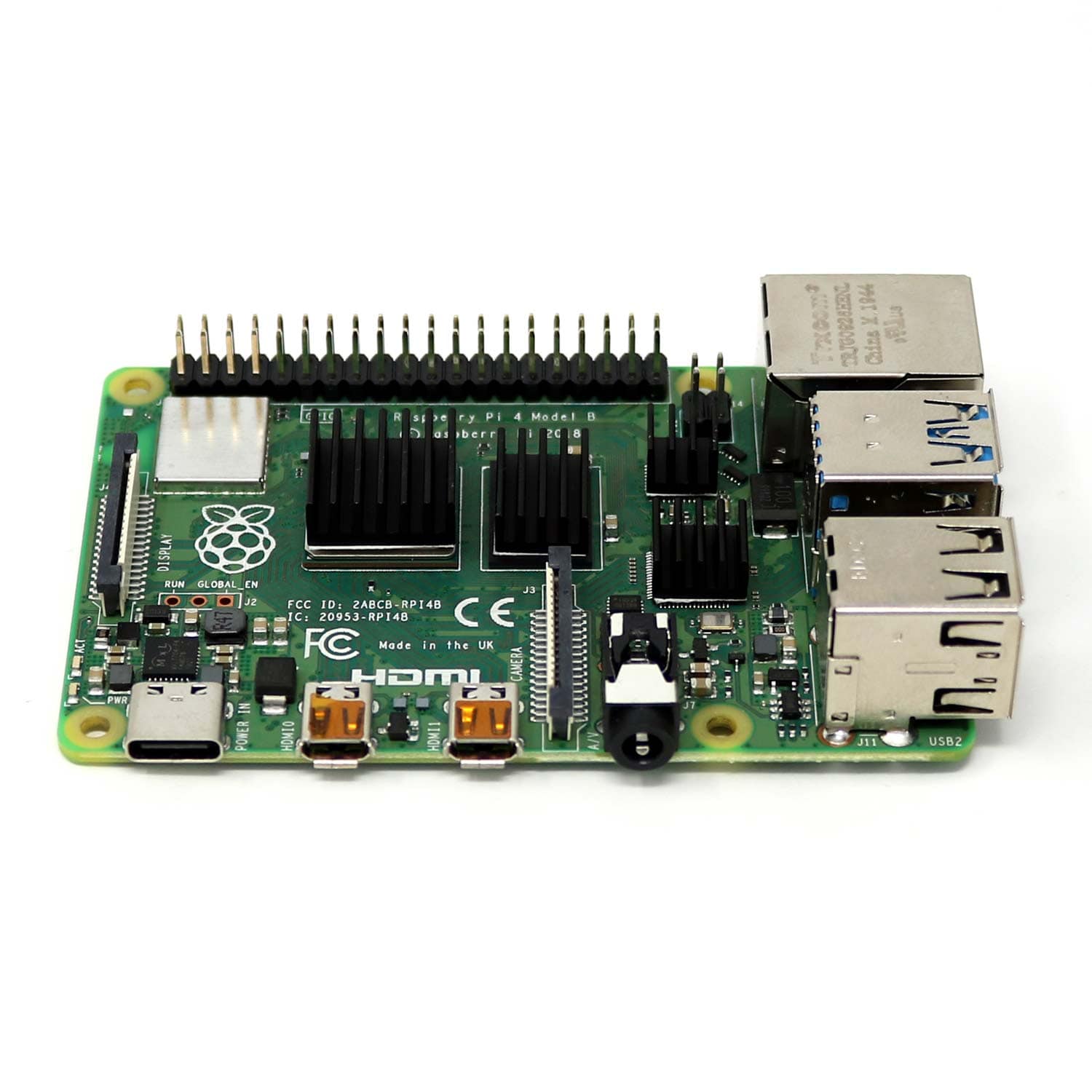 4-Piece Raspberry Pi 4 Heatsink Set by The Pi Hut - The Pi Hut