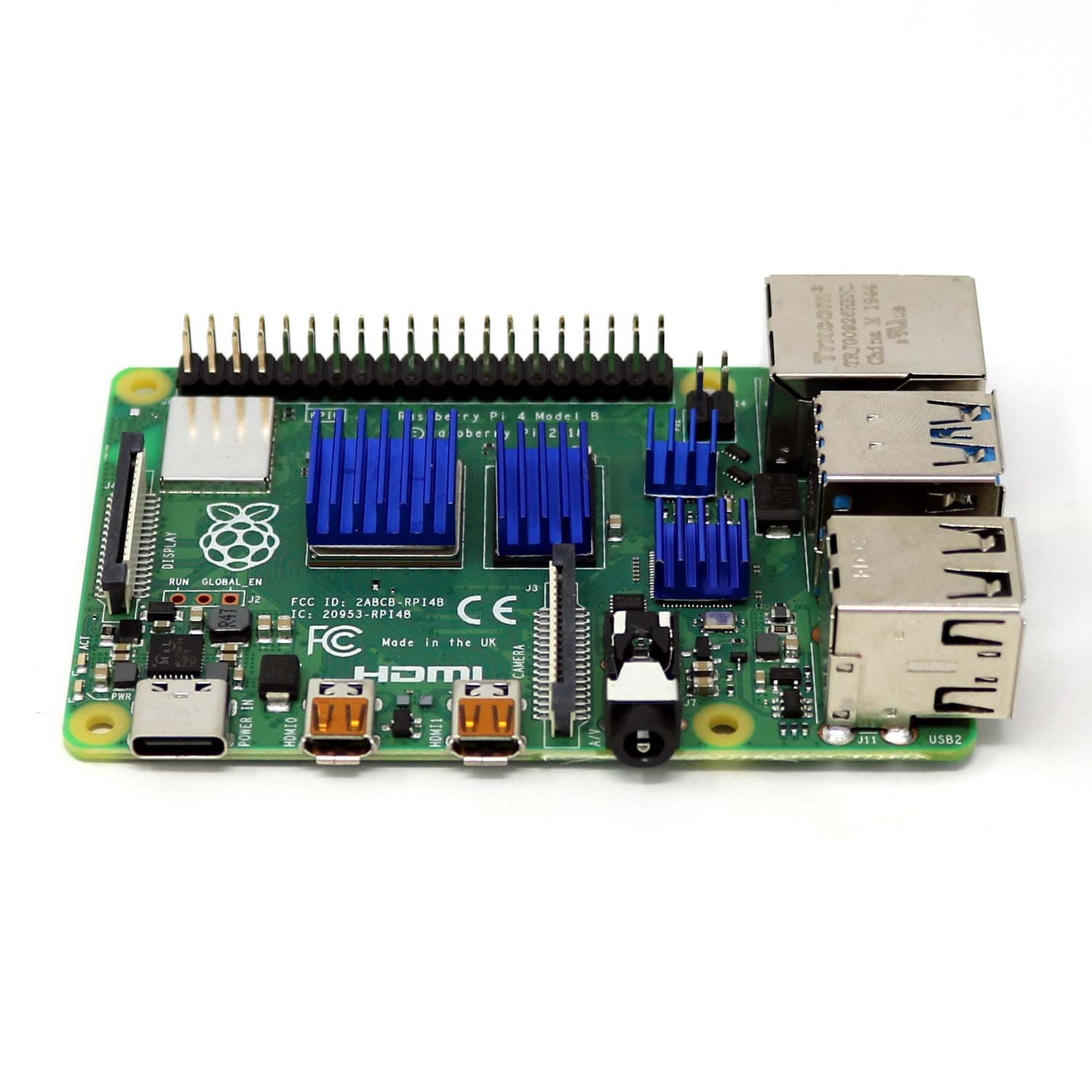 4-Piece Raspberry Pi 4 Heatsink Set by The Pi Hut - The Pi Hut