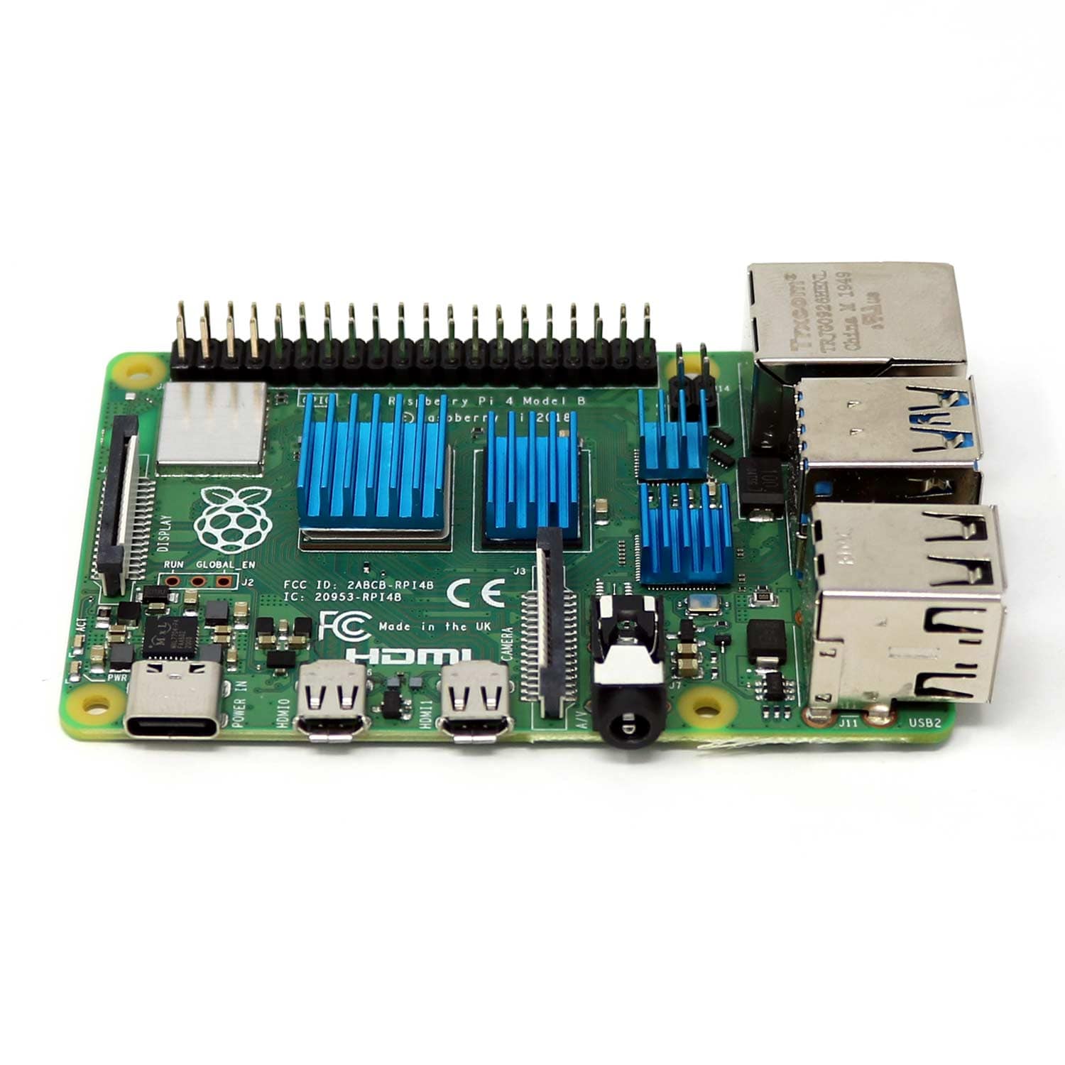 4-Piece Raspberry Pi 4 Heatsink Set by The Pi Hut - The Pi Hut