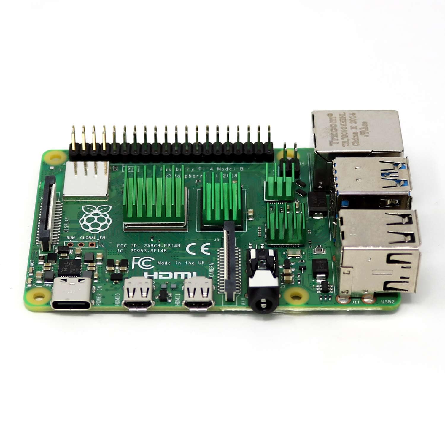 4-Piece Raspberry Pi 4 Heatsink Set by The Pi Hut - The Pi Hut