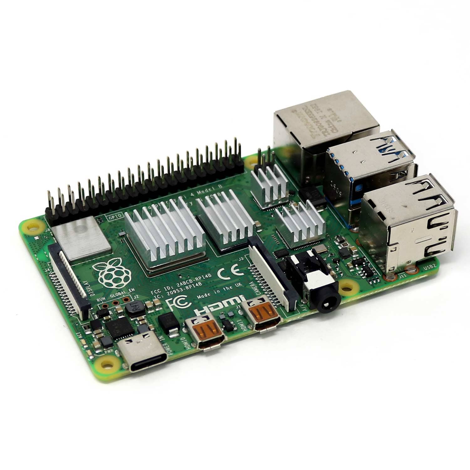 4-Piece Raspberry Pi 4 Heatsink Set by The Pi Hut - The Pi Hut