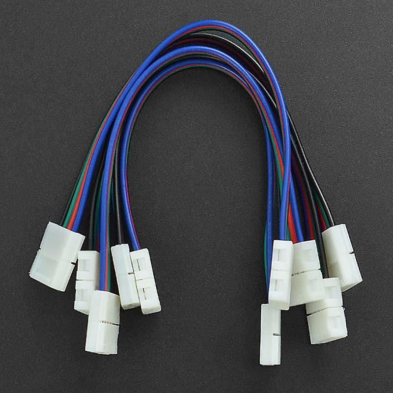 4-Pin LED Strip Connector Cables (5 Pieces) by DFRobot - The Pi Hut